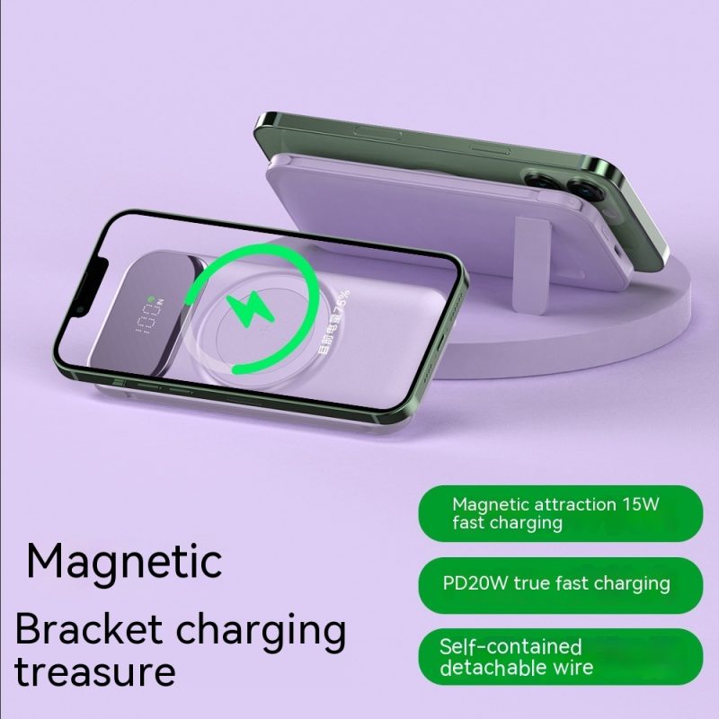 Wireless Magnetic Power Bank With Cable - Image 6