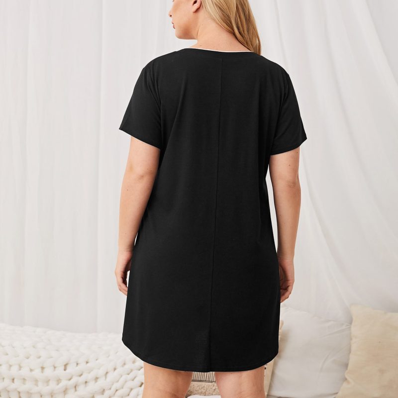 Rayon Short Sleeve Gown - Image 7