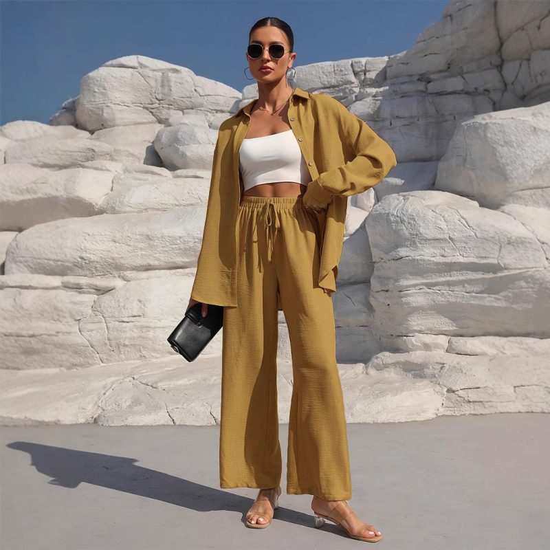 Plus Size Cardigan Two-piece Set - Image 9