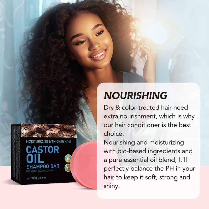 Castor Oil Foaming Shampoo Soap - Image 4