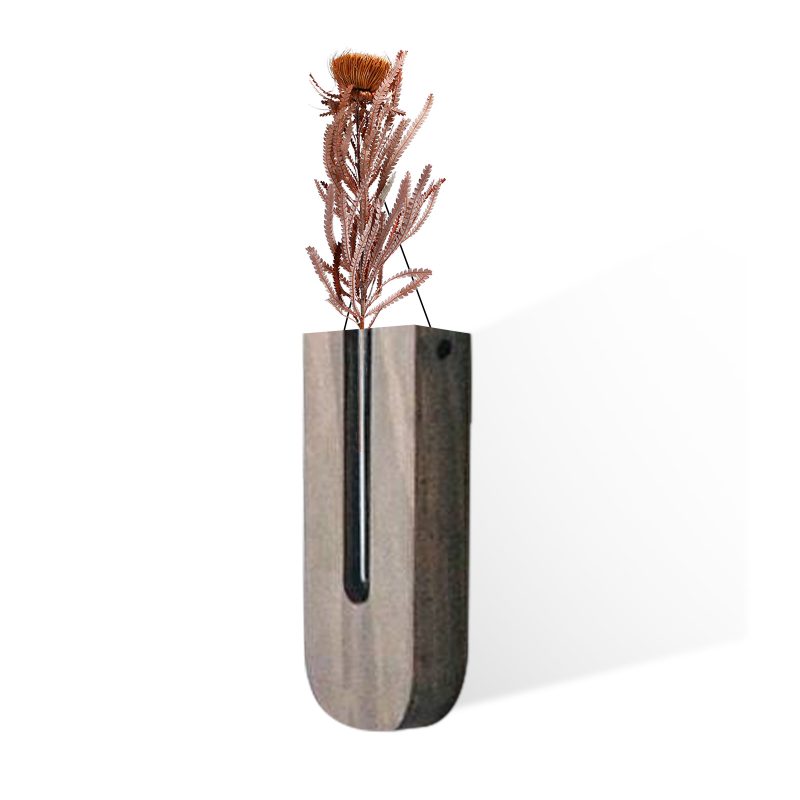Wooden Indoor Wall Hanging Planter Vase - Image 3