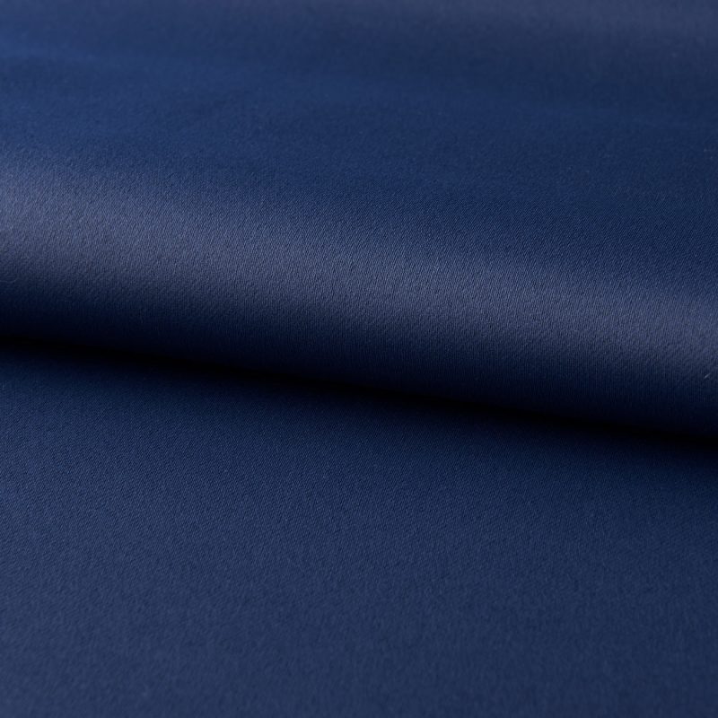Dark Blue Bedroom Blackout Printed Curtains - Image 6