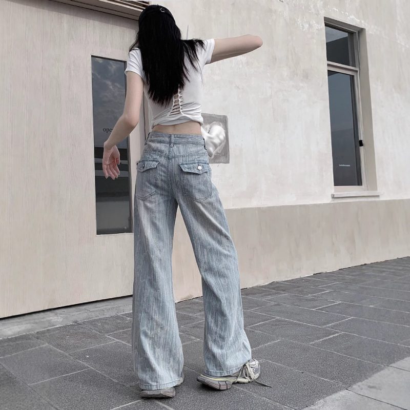 Loose Slimming Bootcut Jeans - Image 4
