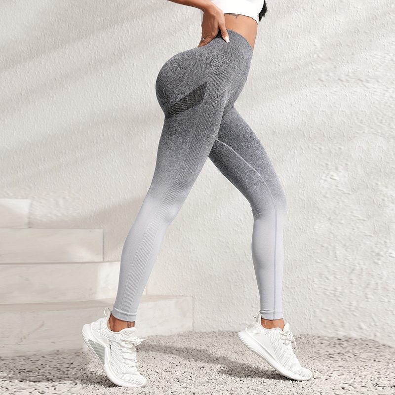Quick-drying Knitted Hip Sports Yoga Pants - Image 2