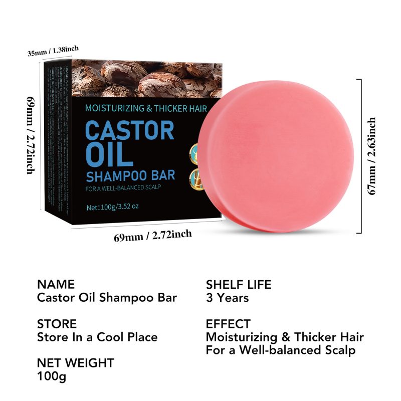 Castor Oil Foaming Shampoo Soap - Image 5