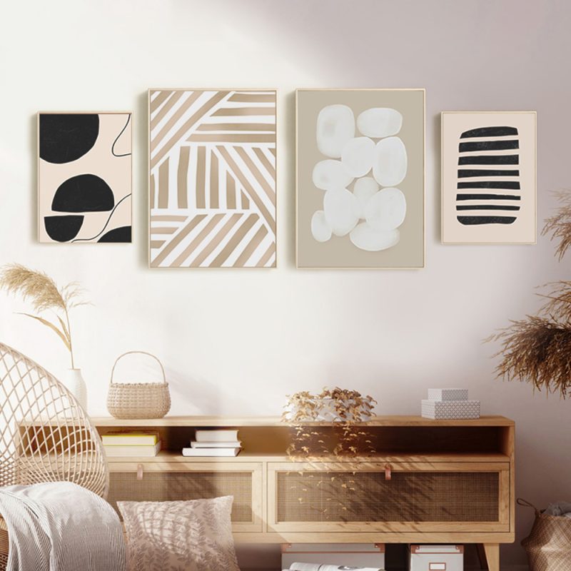 Geometric Shapes Wall Canvas Poster