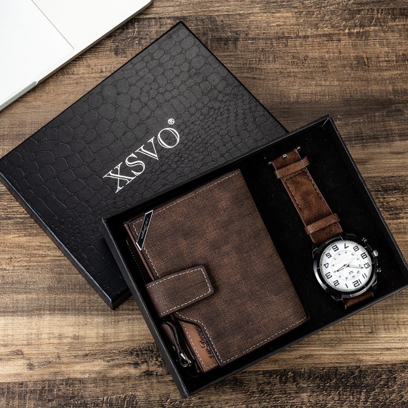 Creative Men's Wallet & Watch Set