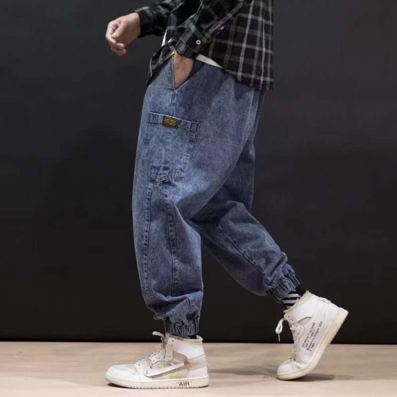 Vintage Washed Cargo Baggy Pants - Image 7