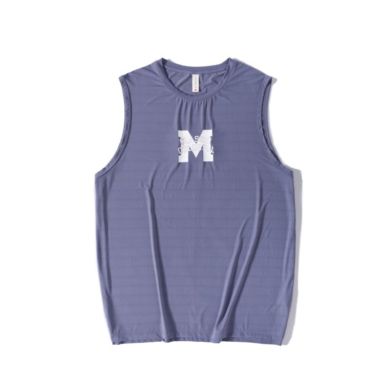 Summer Letter Print Sleeveless Men T-shirt - Image 3