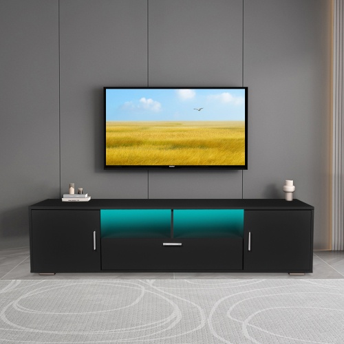 Modern TV Stand With LED Lights