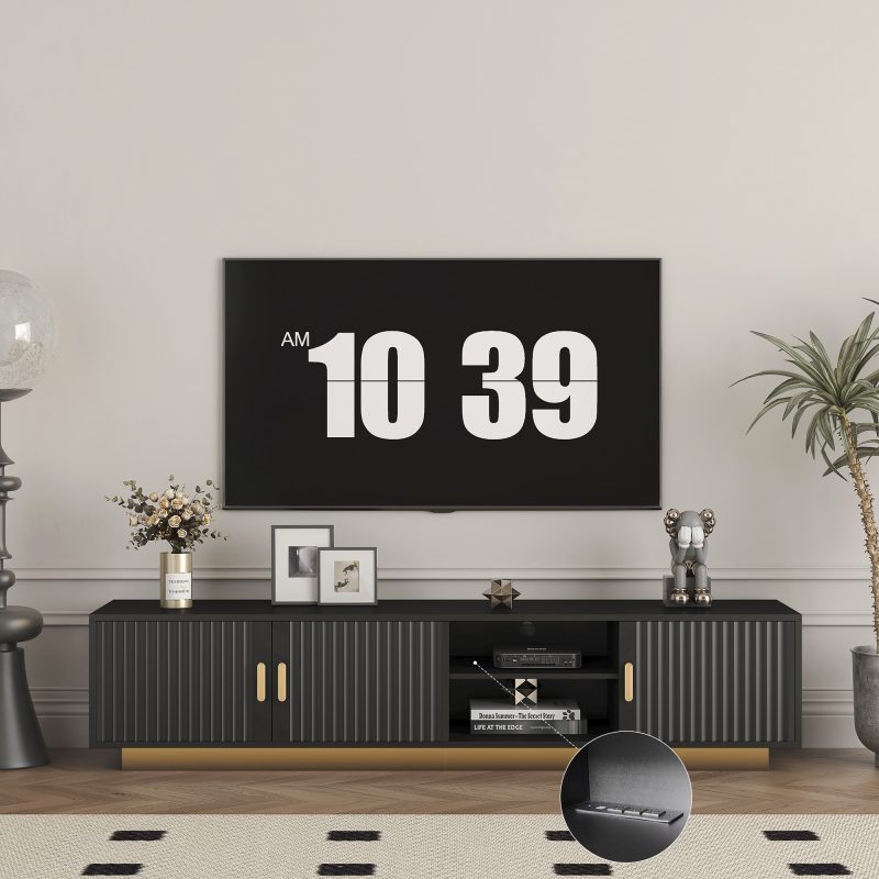 Modern TV Stand With LED Lights