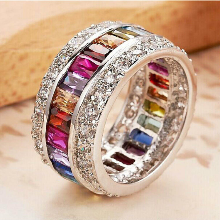 Colorful Diamond Ring