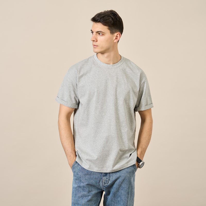 Simplicity Basic Solid Color T-shirt For Men - Image 3