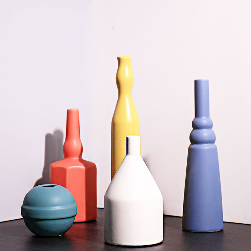 Long Colored Ceramic Vase Ornaments