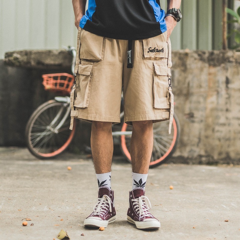 Multi Pockets Hip Hop Men Shorts