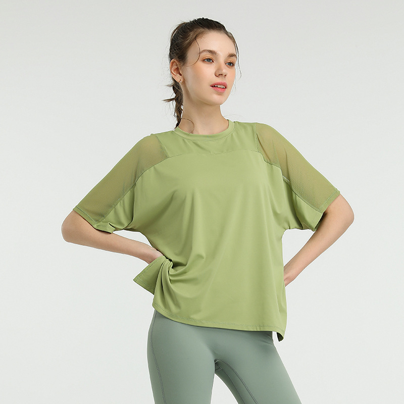 Quick-Drying Stretch Loose Running Blouse T-shirt
