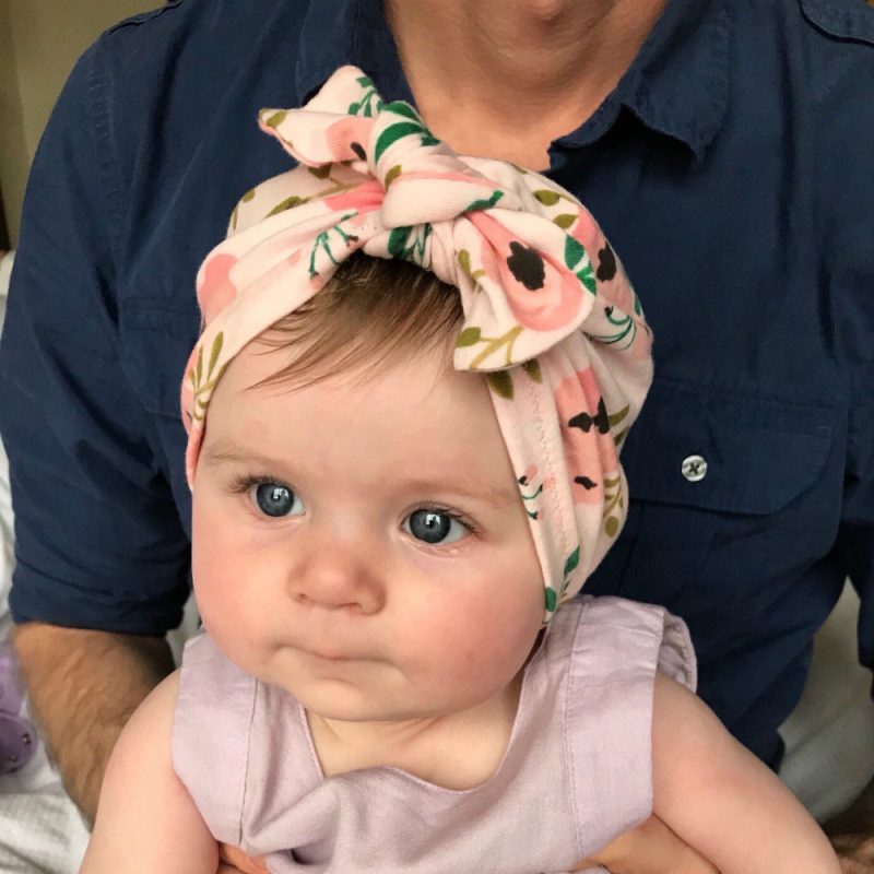 Children Printed Rabbit Knot Baby Cap - Image 6
