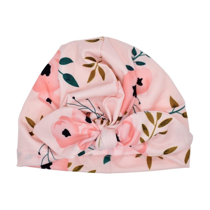 Children Printed Rabbit Knot Baby Cap - Image 2