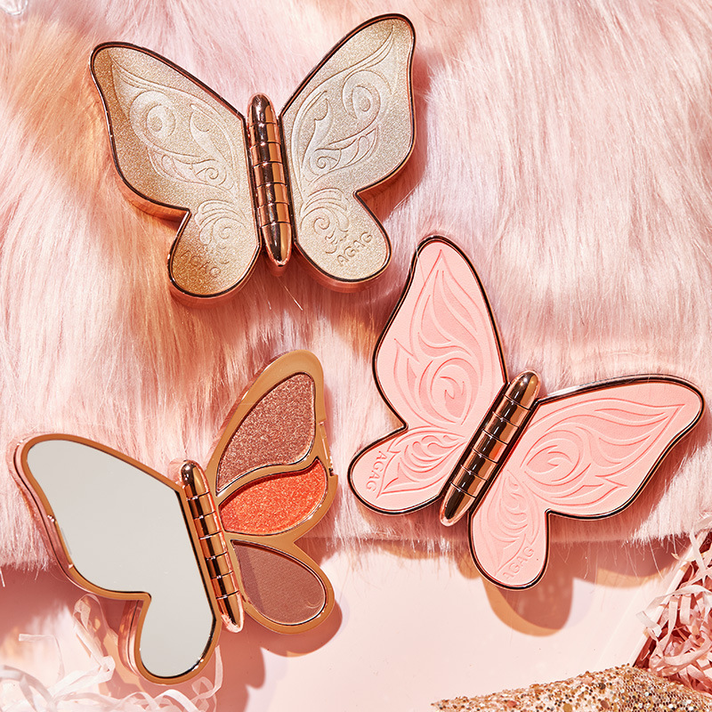 6 Colors Butterfly Pearl Sequins Eyeshadow Palette
