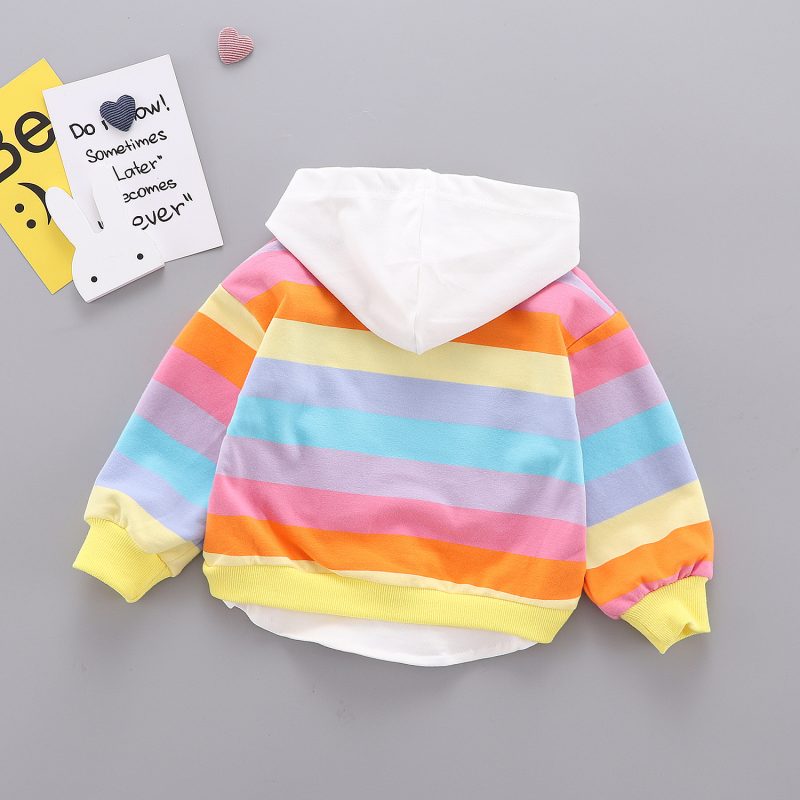 Long-Sleeved Children's Ear Hooded T-Shirt - Image 5
