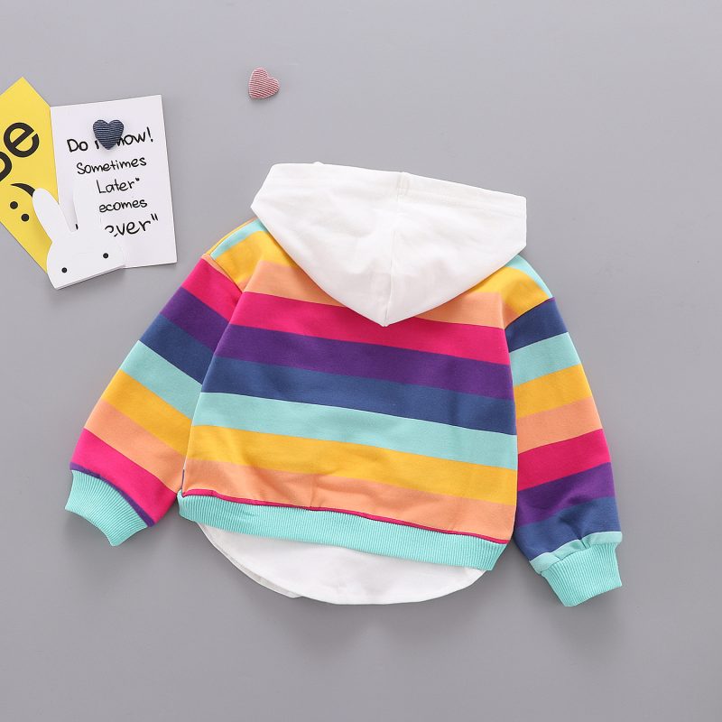 Long-Sleeved Children's Ear Hooded T-Shirt - Image 2