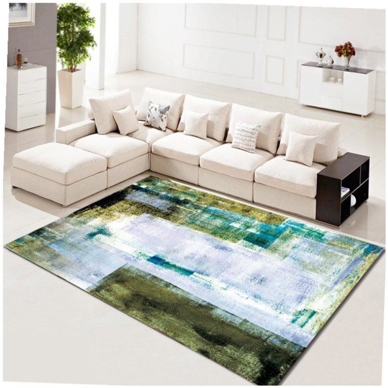 Pink Hexagon Pattern Soft Border Rug - Image 9