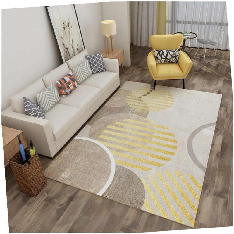 Pink Hexagon Pattern Soft Border Rug - Image 6