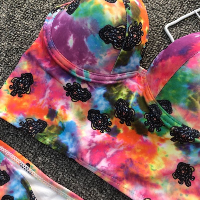 Dyed Split Swimsuit For Women - Image 2