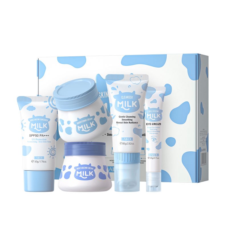 5-piece Milk Moisturizing Facial Care Suit - Image 6