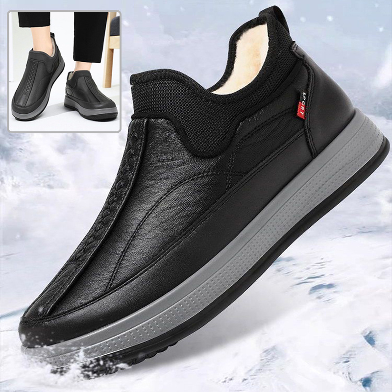 Simple Non-slip Flat Fleece Snow Shoe