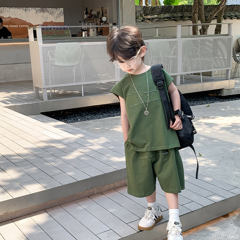 Sleeveless Loose Summer Vest & Shorts Set