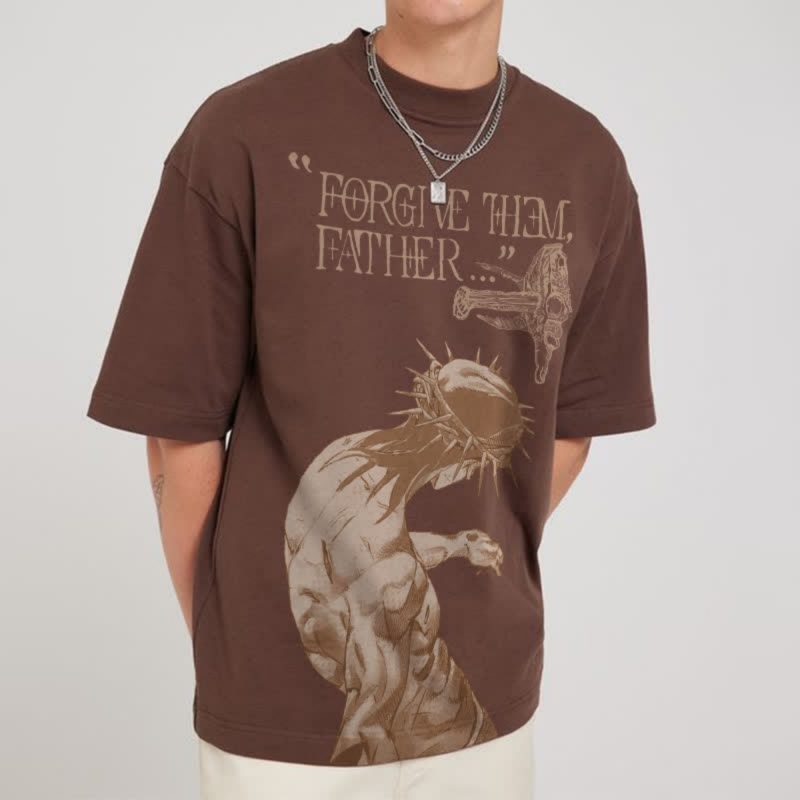 Forgave Them Father Printed T-shirt Men - Image 3