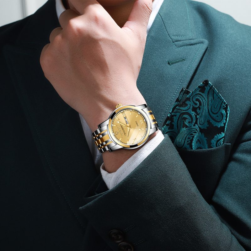 Double Calendar Luminous Waterproof Positive Watch