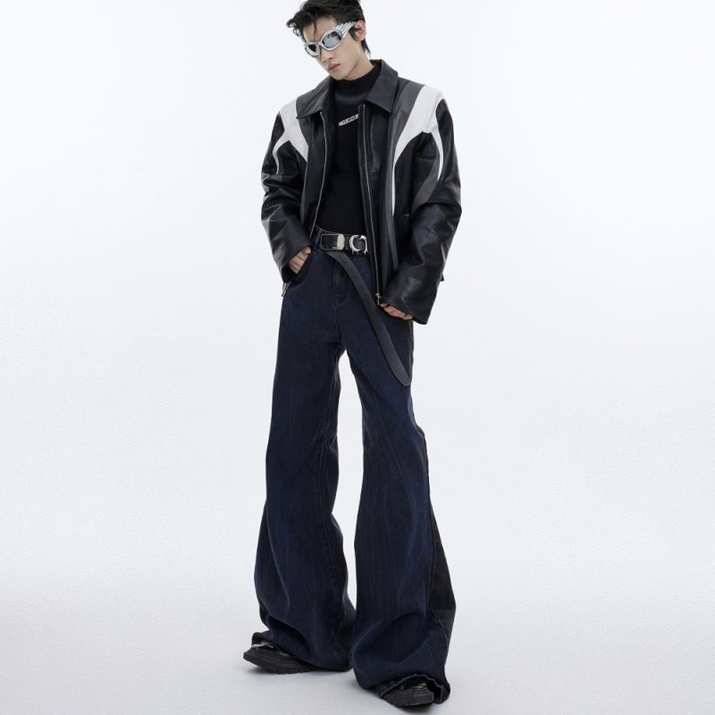 Retro Micro Flare Jeans For Men - Image 3