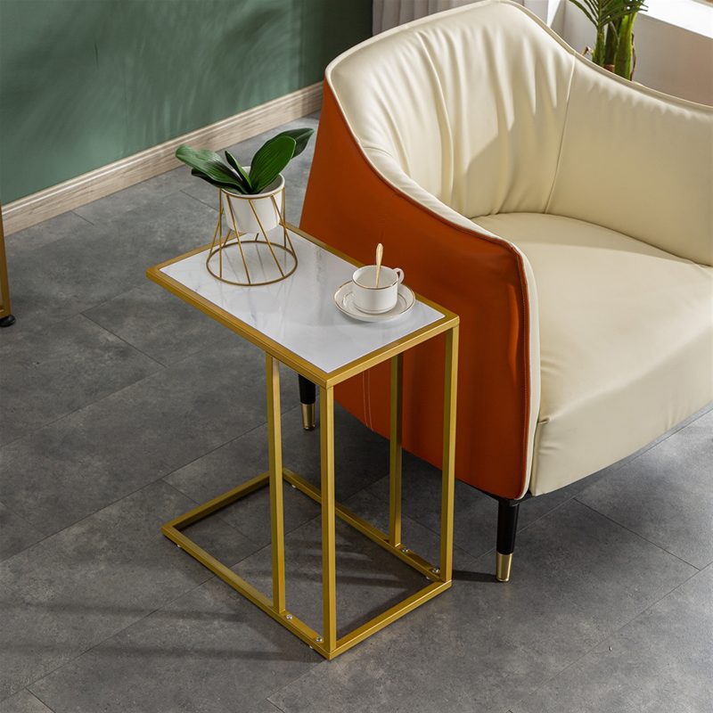 White Marble Side Table