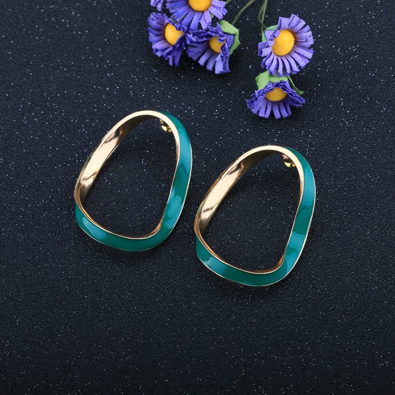 Alloy Dripping Stud Earrings