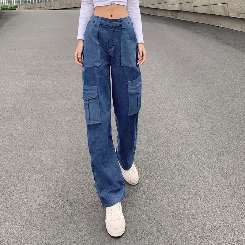 High-waist Straight-leg Women's Drape Pant