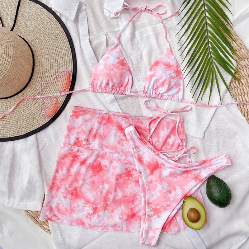Light Tie Dye Split Swimwear - Image 5