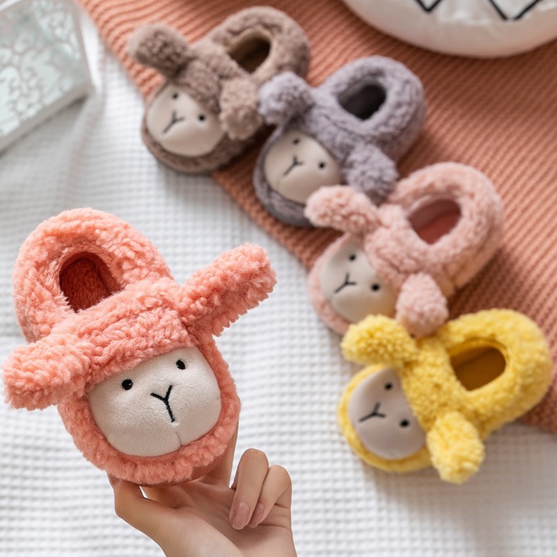 Cute Cartoon Little Sheep Cotton Shoes