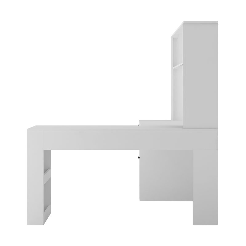 L Shaped Computer Desk Drawers With Storage - Image 5