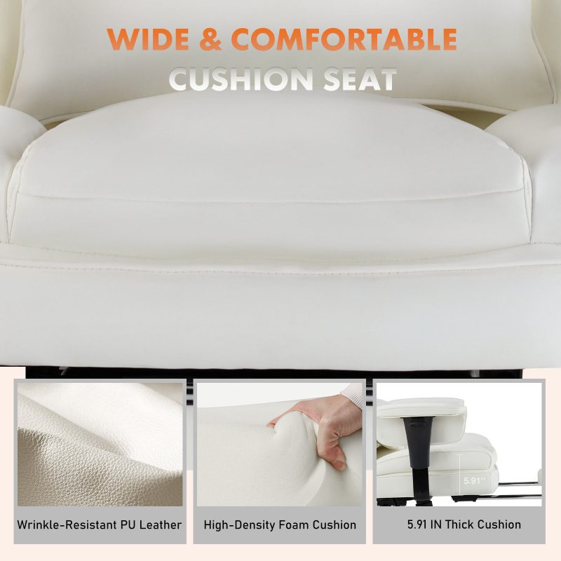 Ergonomic Pure Leather Desk Chair - Image 7