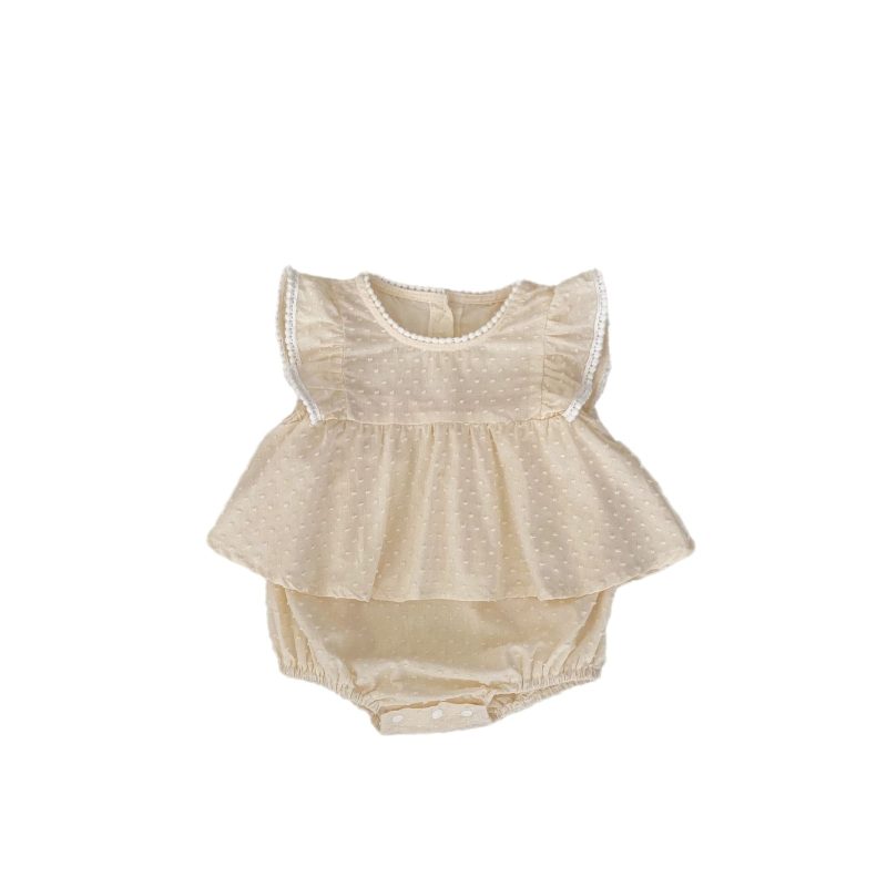 Solid Color Triangle Rompers Princess Dress - Image 4