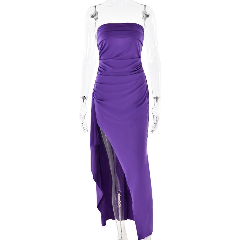 Backless Neck Strapless Evening Long Gown Dress - Image 3