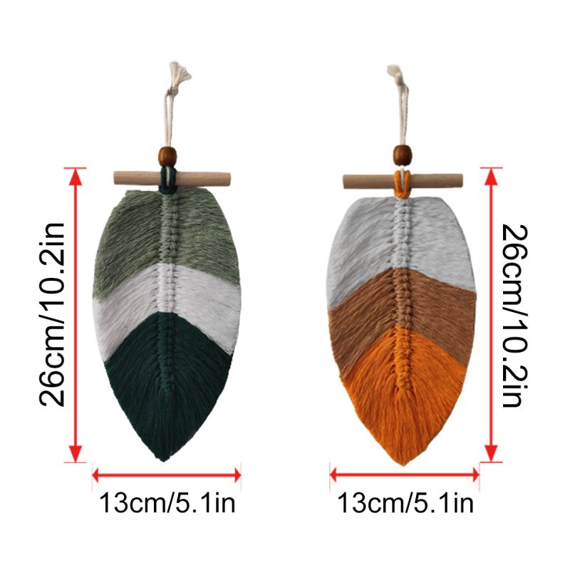 Bohemian Woven Leaf Wall-mounted Ornaments - Image 2