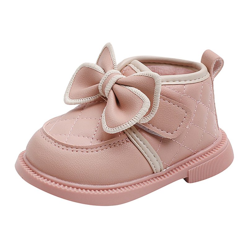 Simple Bow Cotton Baby Shoes - Image 8