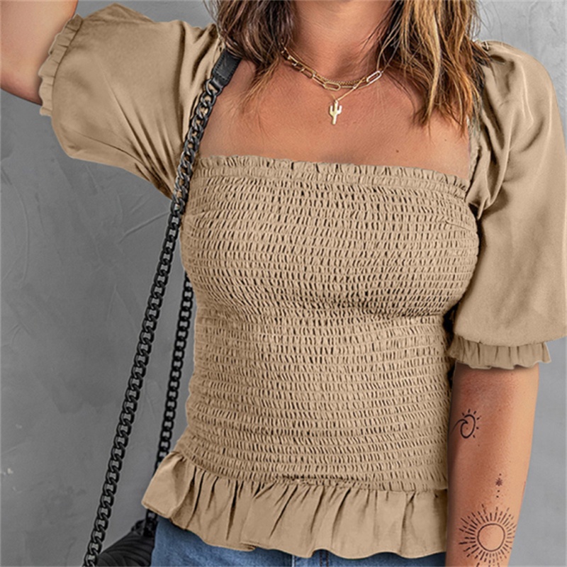 Women's Square Neck Pullover Tops