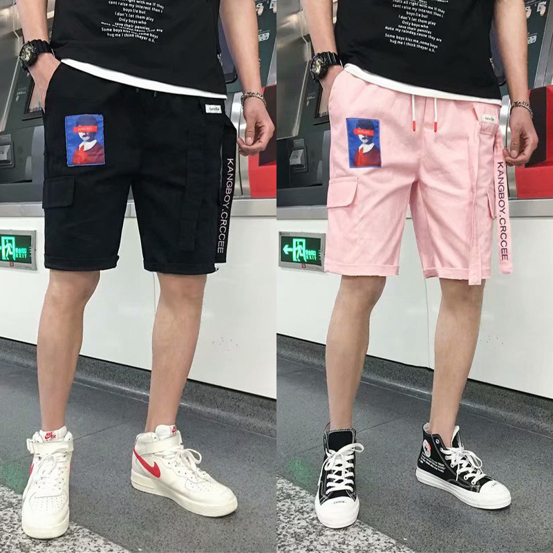 Hip Hop Print Men Casual Shorts