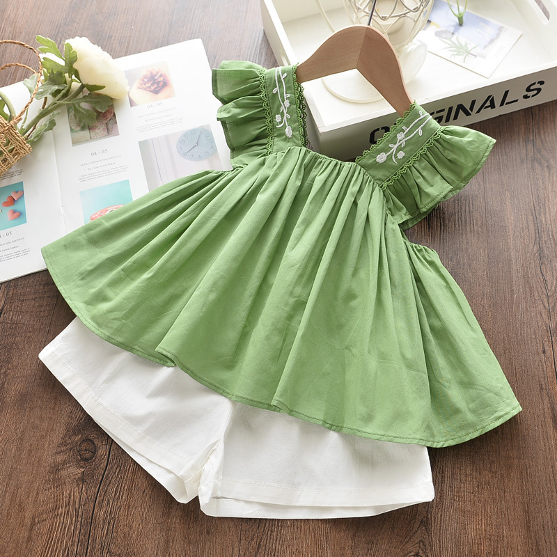 Summer Children's Sleeveless Shirt Shorts Suit