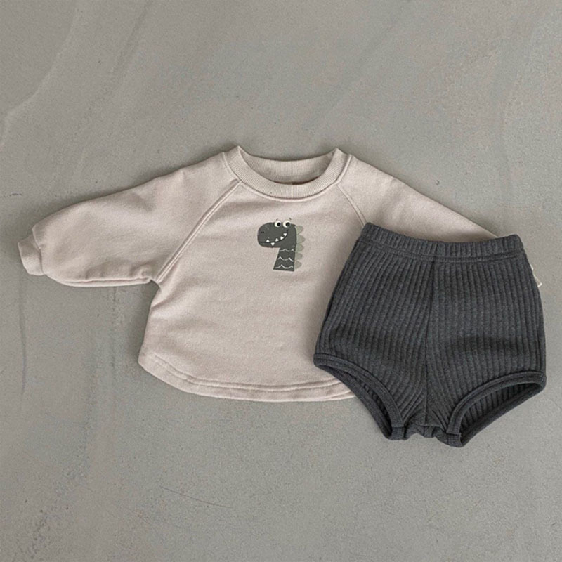 Casual Cartoon Long Sleeve Suit
