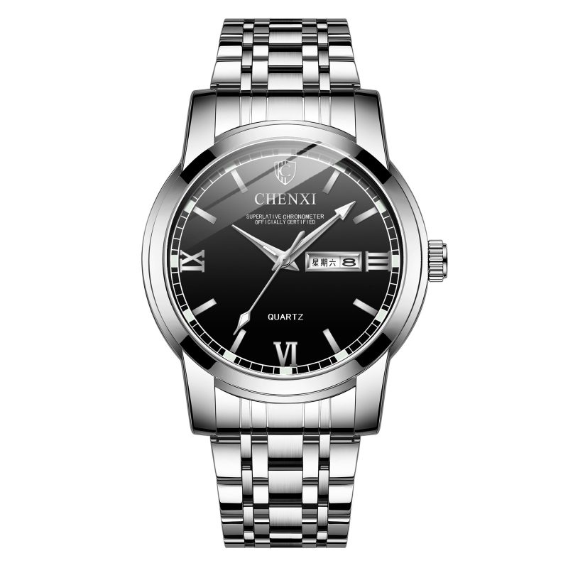 Double Calendar Luminous Waterproof Positive Watch - Image 6